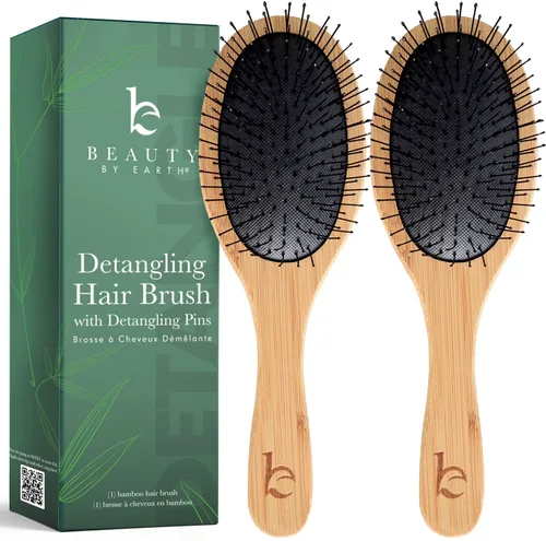Miniatura 13 de Cepillo de cerdas de jabalí para mujeres y hombres, cepillo de pelo natural 100% cerdas suaves de jabalí para cabello fino y delgado