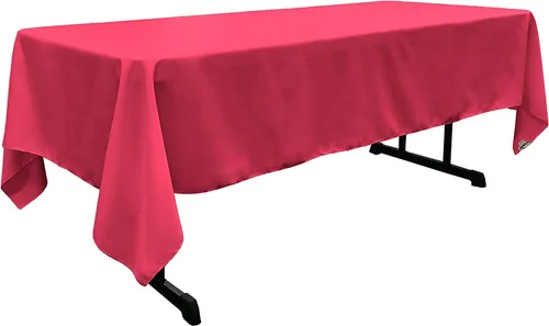 Miniatura 254 de LA Linen Mantel rectangular lavable de popelín de poliéster, resistente a las manchas y a las arrugas, cubierta de mesa 60x84, mantel de tela