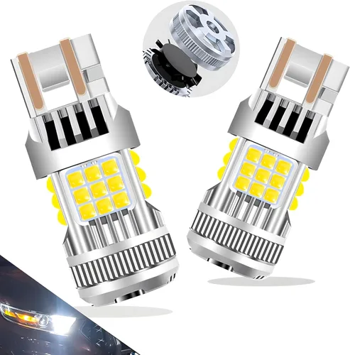 Miniatura 8 de Bombillas LED 7507, BAU15S, PY21W, amarillo ámbar súper brillantes, 4000 lúmenes, para luces direccionales, con resistencia incorporada, sin error