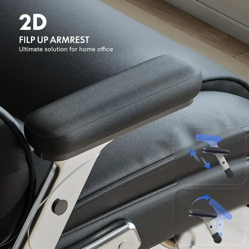 Miniatura 7 de FLEXISPOT Silla de oficina grande y alta de 600 libras para personas pesadas, silla de escritorio de computadora resistente con soporte lumbar