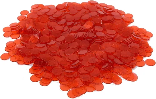 Miniatura 2 de Regal Bingo Chips de bingo de plástico, 3000 piezas, juego de fichas transparentes transparentes para juego de mesa, divertida noche de bingo