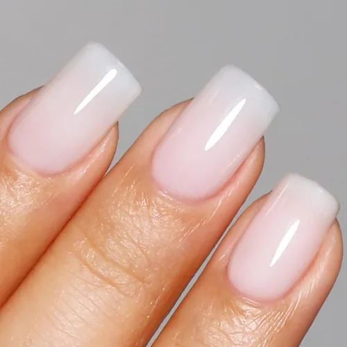 Miniatura 7 de Esmalte de uñas de gel blanco lechoso, esmalte de uñas de gel nude transparente blanco para uñas, esmalte de gel blanco translúcido UV/LED que se