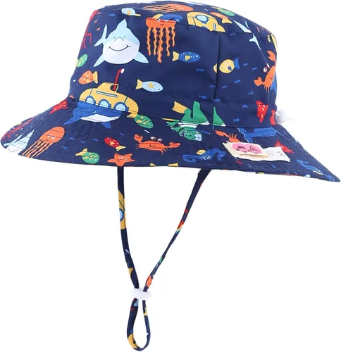 Miniatura 18 de Home Prefer - Sombrero para sol para niños con UPF50 + Safari, transpirable, sombrero de verano, para juego. Tiburón