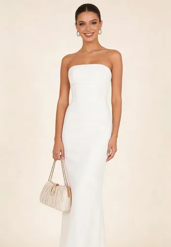 Miniatura 3 de FALETO Bolso de mano para mujer, de satén, plisado, de noche, bolso de mano de boda, con cadena, para baile de graduación, cóctel, fiesta