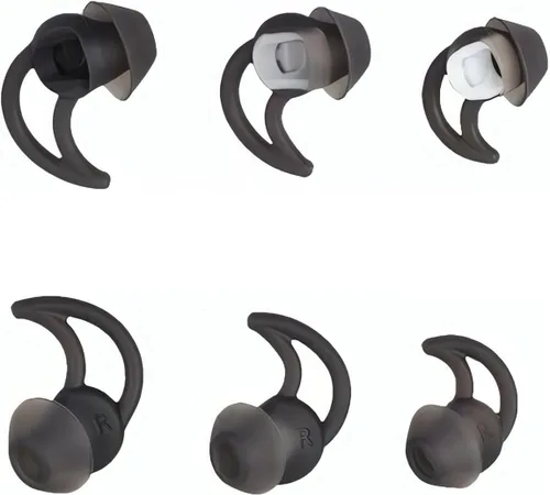 Miniatura 11 de Puntas para auriculares pequeños, 3 pares, puntas de silicona suaves y cómodas, puntas de aislamiento de ruido, puntas de repuesto de auriculares