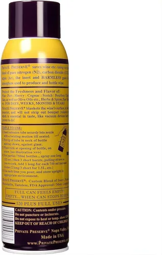 Miniatura 2 de Private aerosol de preservación para vino, juego de 2, Marrón