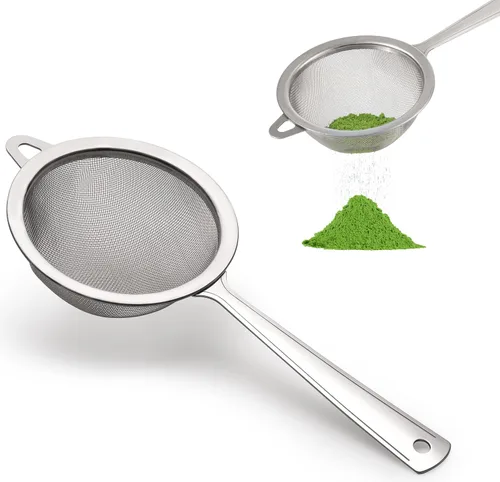 Tamiz Matcha | Colador de té | Malla muy fina | Acero inoxidable | Elimina grumos en polvo de té verde Matcha