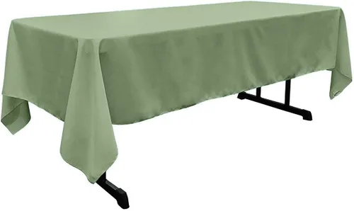 Miniatura 72 de New Creations Fabric & Foam Inc - Mantel rectangular de popelina de poliéster de 60 pulgadas de ancho por 120 pulgadas de largo. (Avocado)