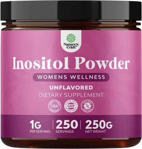 Polvo de mio-inositol y D-Chiro Inositol Premium - Suplemento de apoyo de fertilidad con mio-inositol - Restaura el equilibrio y la claridad