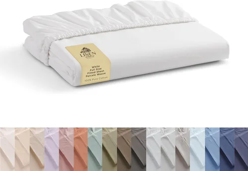 Miniatura 50 de Sábana bajera de 100% algodón percal, tamaño King, verde salvia, 1 sábana bajera con bolsillos profundos, ropa de cama fresca y resistente, 78 x 80