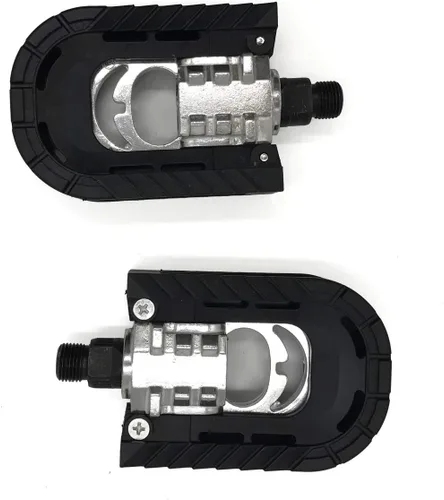Miniatura 2 de BlueSunshine - Pedales plegables de bicicleta de aleación de aluminio antideslizantes para montaña, plataforma ancha, pedales híbridos universales