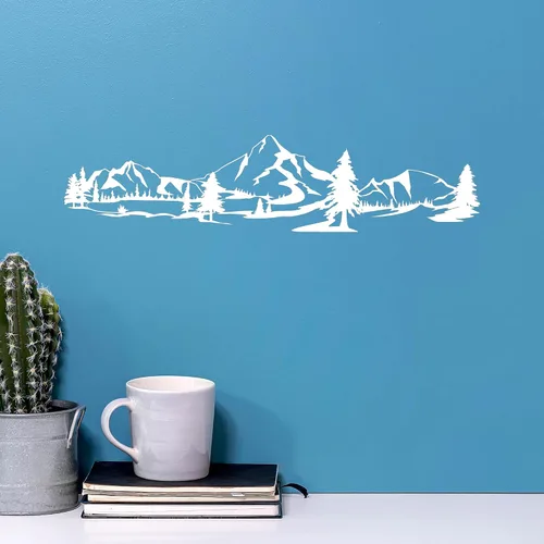 Miniatura 3 de Vinilo Pegatinas Montañas Naturaleza Bosque Paisaje (3605ig)