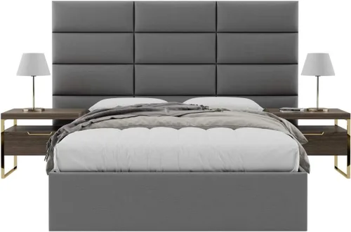 Miniatura 113 de Vänt - Paneles tapizados de cabecera para montar en la pared, diseño Isabelle, 60 x 23 pulgadas, configuración de 4 paneles individuales, Cuero