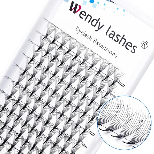 Miniatura 10 de Racimos de pestañas 60D/80D, extensiones de pestañas DIY, pestañas rizadas D, racimos de pestañas esponjosas, longitud mixta 12-16 mm, racimos