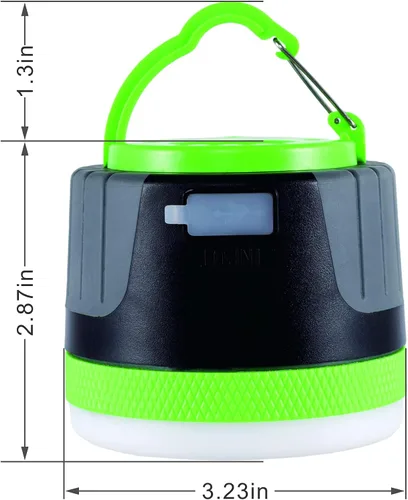 Miniatura 4 de LIT-PaTH - Linterna LED para campamento, luz recargable con base magnética, 4400 mAh, kit de supervivencia para emergencias, huracanes, cortes