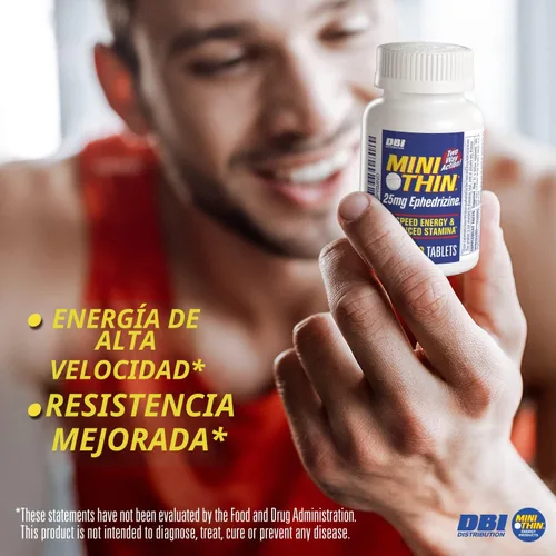 Miniatura 3 de Mini Thin Pastillas de cafeína de acción bidireccional: energía de alta velocidad y resistencia mejorada* - 205 mg de cafeína; 25 mg de efedrizina