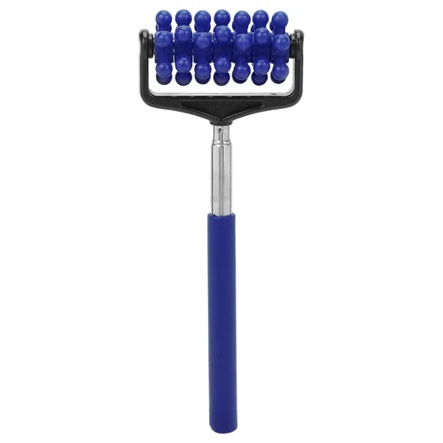 Rodillo de masaje de espalda, rodillo telescópico masajeador de goma para dolor muscular, cuello, brazo, pierna, espalda, cuerpo hombres y mujeres
