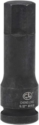 Miniatura 17 de uxcell Broca hexagonal de impacto de 1/2 pulgada x H8 (0.315 in), métrica de 3 pulgadas de longitud, uso de acero CR-MO con destornilladores