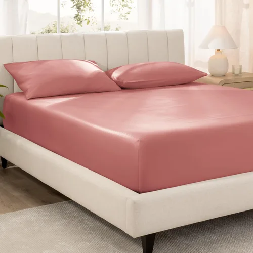 Miniatura 13 de Bare Home Sábana Bajera Ajustable de Satén de Algodón 100% Orgánico - 400 Hilos - Tejido de Satén Suave - Transpirable y Refrescante - Lujo de Hotel