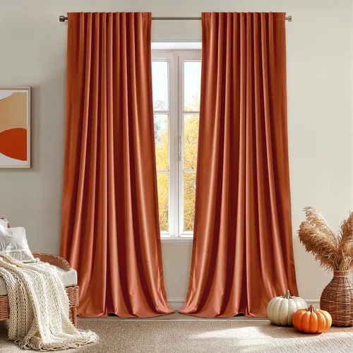 Miniatura 16 de MIULEE Cortinas de Terciopelo Negro de 84 Pulgadas de Largo 2 Paneles - Cortinas de Ventana con Pliegues Pinzados de Lujo que Oscurecen