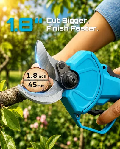 Miniatura 2 de Seesii Tijeras de podar eléctricas para jardinería: podadora eléctrica inalámbrica de corte de 1.8" - Motor sin escobillas, batería dual de 4.0Ah