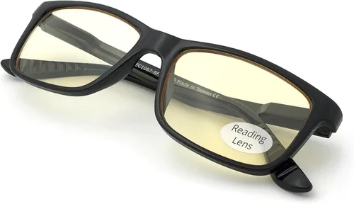 J+S Gafas de lectura con luz azul para mujeres y hombres | Lectores 3 en 1 bloquean la luz azul dañina 100% UVA UVB | 1.0+ a 3.0+ dioptrías