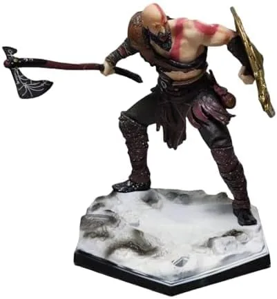 Miniatura 6 de REOZIGN Figura de Ragnarok, Figuras de acción de Kratos y Atreus, figura de personaje de juego de PVC de 20 cm/7.9 pulgadas estatua de decoración