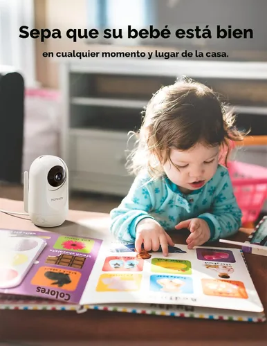 Miniatura 8 de Momcozy Monitor de bebé con 2 cámaras de 5 pulgadas, 1080P, pantalla dividida, video, monitor de bebé con cámara y audio, sin WiFi para seguridad