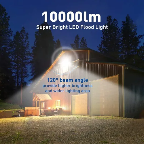 Miniatura 3 de Paquete de 4 Luces LED de Inundación para Exteriores, Luz de Trabajo LED de 50W 5500lm con Enchufe de EE.UU. de 6FT, Luces de Seguridad Exteriores
