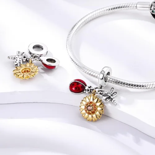 Miniatura 4 de Parmuz Charms for Bracelets 925 Sterling Silver summer travel Ocean Lucky charm beads Pendant Jewelry Gift for Woman Teen Girl Mom Daughter