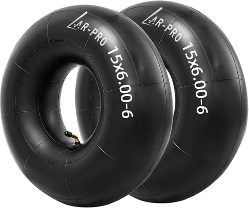Miniatura 17 de AR-PRO Tubo interior de repuesto resistente de 13 x 6.50-6 pulgadas con vástago de válvula recto TR-13 (paquete de 2) – para carretillas, Razor Quad