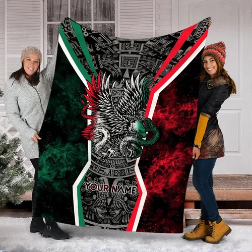 Miniatura 14 de Manta de México personalizada con nombre para hombres y mujeres, manta personalizada con bandera de México, manta de bandera mexicana, regalo