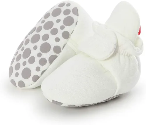 Miniatura 72 de Botines de forro polar para bebés, niños y niñas, pantuflas antideslizantes con agarre suave, zapatos de calcetín para recién nacidos, cuna