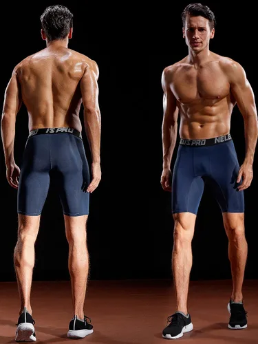 Miniatura 16 de NELEUS Paquete de 3 pantalones cortos de compresión para hombre