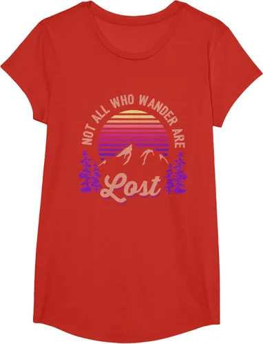 Miniatura 42 de Not All Who Wander Are Lost Vintage Mountains - Camiseta de senderismo, Negro, S