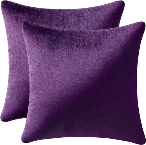 Miniatura 59 de MIULEE Fundas de almohada de terciopelo de 22 x 22 pulgadas, paquete de 2 unidades, color negro, fundas de cojín cuadradas decorativas súper suaves