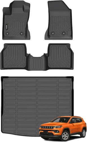 Miniatura 13 de Tapetes de piso para todo clima y forro de carga con respaldo para Chevrolet Suburban de 7 asientos 2021-2025 / GMC Yukon XL de 7 asientos