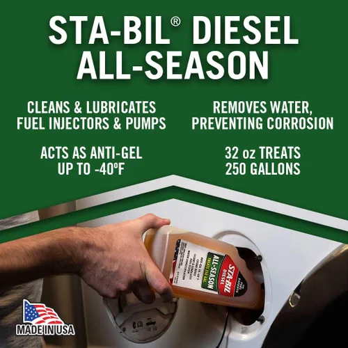 Miniatura 13 de STA-BIL Diesel Todo-Temporada - Anticongelante - Impulso de Cetano - Limpia y Lubrica el Sistema de Combustible - Demulsificación de Agua - Trata
