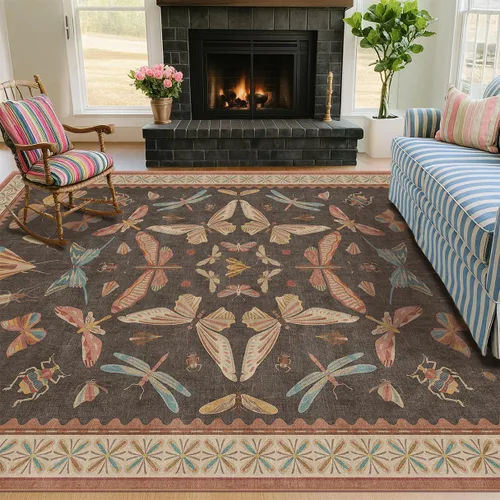 Miniatura 72 de Hazo Haus Alfombra de Baño Bohemia Lavable 2x3, Alfombras Pequeñas para Cocina, Tocador, Puerta Principal Entrada Interior, Antideslizante Pelo Bajo