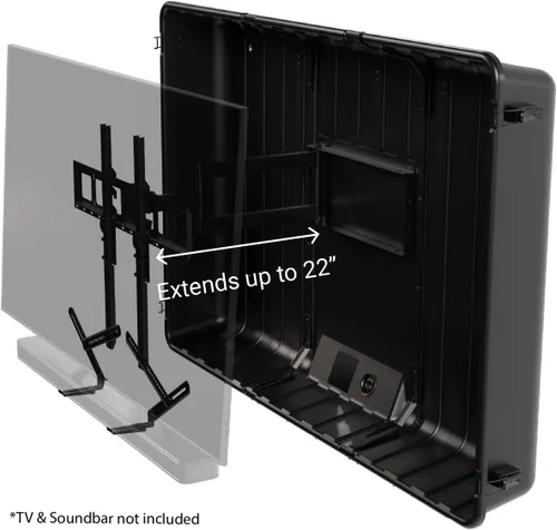 Miniatura 7 de Storm Shell XL Carcasa para TV Exterior y Barra de Sonido de 44 Pulgadas Resistente a la Intemperie