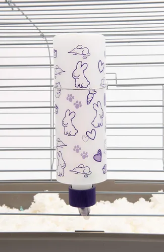 Miniatura 4 de Lixit Botellas de agua resistentes a la intemperie para conejos, hurones, hámsters de cobaya y otros animales pequeños. (16 onzas)