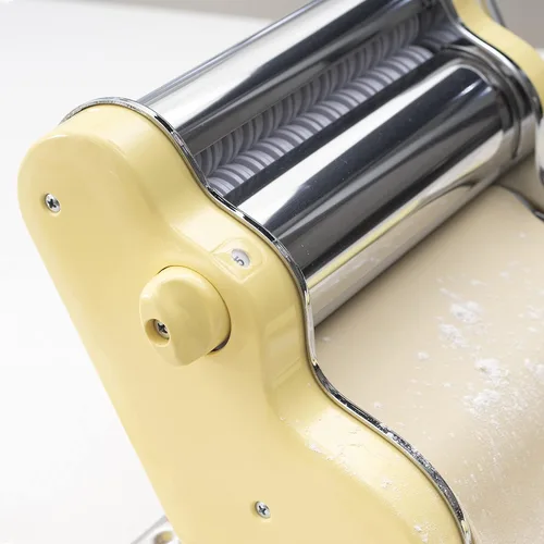 Miniatura 4 de PASTALINDA Máquina para hacer pasta Classic 200, rodillos de 7.9 in de ancho, 9 posiciones de grosor, 2 posiciones de corte, acero inoxidable