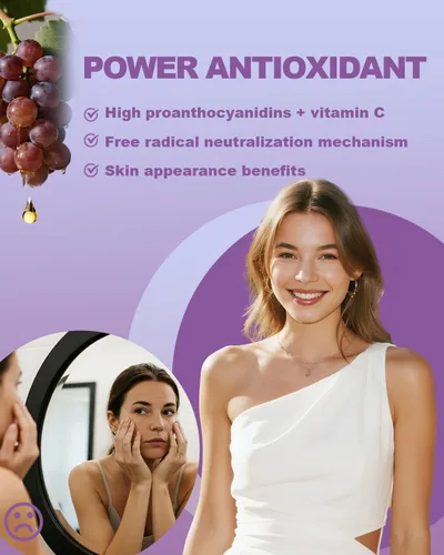 Miniatura 3 de Extracto de semilla de uva natural, suplemento líquido de extracto de semilla de uva de 300 mg – Tintura de semilla de Vitis Vinifera de máxima