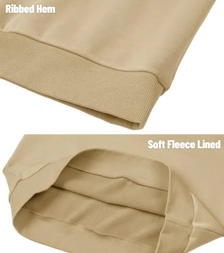 Miniatura 5 de MAGCOMSEN Sudadera de cuello redondo para hombre, de manga larga, informal, cálido, forro polar