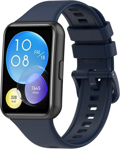 Miniatura 18 de Senter Correas de repuesto de goma suave de liberación rápida para Huawei Watch Fit 2 Smart Watch Blanco