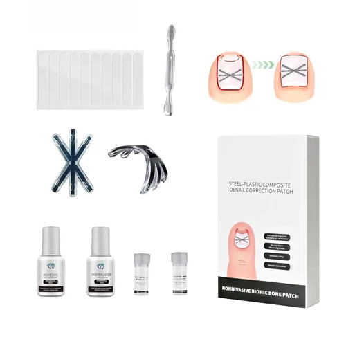 Tratamiento de uñas encarnadas de aleación de titanio 3 veces más fuerte fuerza de tracción, herramientas de uñas y kit de reparación de uñas