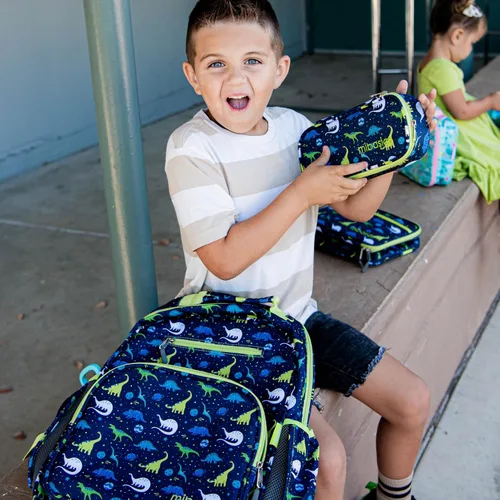 Miniatura 9 de mibasies Mochila para niñas y niños, ideal para niños y niñas, mochila para preescolar jardín de infantes y primaria, galaxia dinosaurio, Escuela-17L