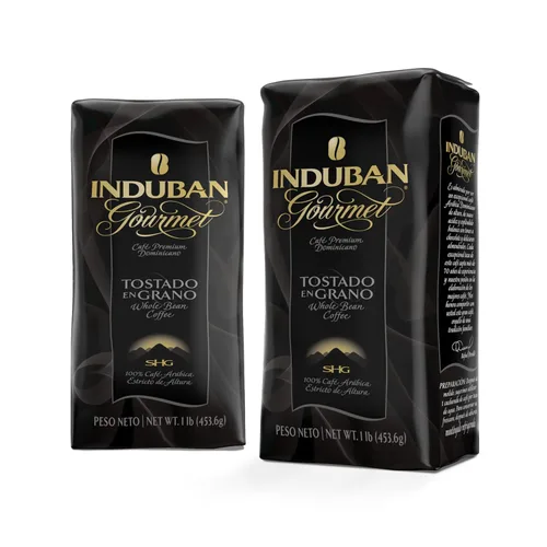 Miniatura 9 de Induban Gourmet, bolsa de 16 onzas, café de grano entero, tostado medio, café 100% arábica premium de la República Dominicana (paquete de 1)