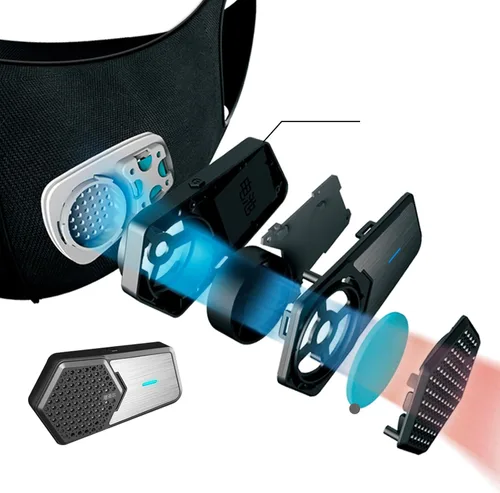 Miniatura 2 de Mini purificador de aire eléctrico recargable portátil, pequeño purificador de aire portátil personal con filtro para deportes, correr, ciclismo