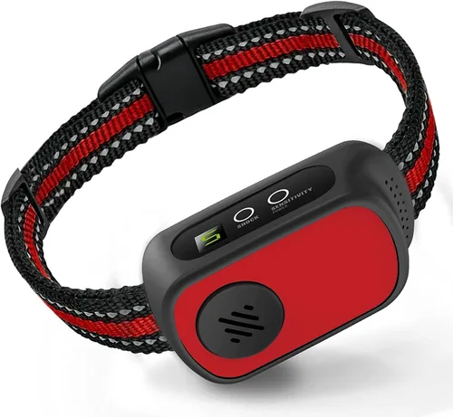 Miniatura 10 de Collar antiladridos recargable para perros con pitido, vibración y choque, collar antiladridos para perros pequeños, medianos y grandes, dispositivo